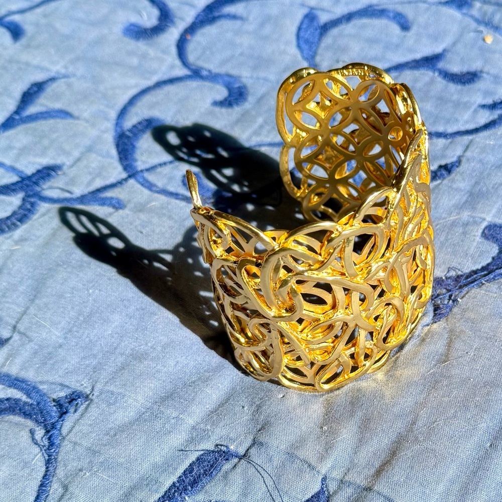 Stunning Golden Cuff Bracelet